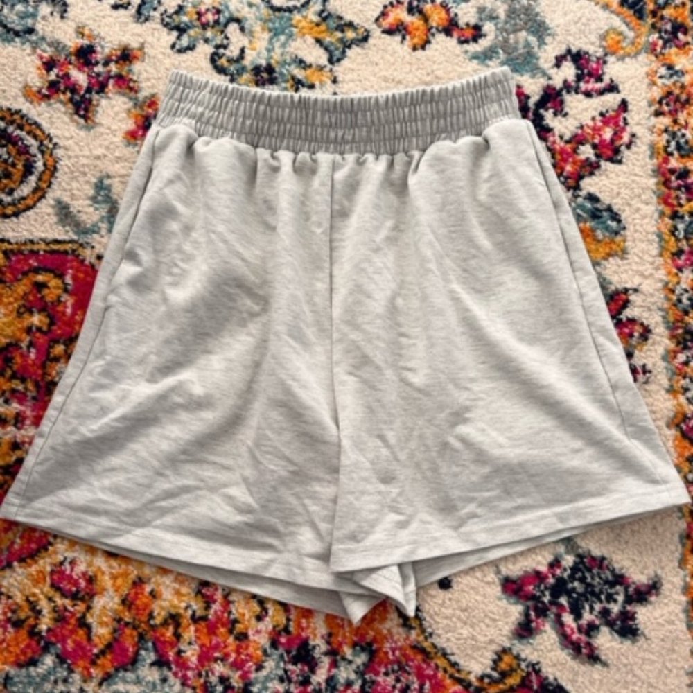 Cotton casual shorts, light gray